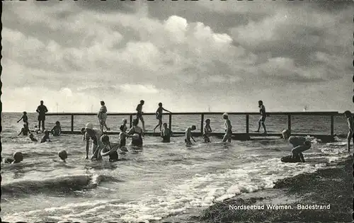 Wremen Badestrand Nordseebad Kat. Wremen