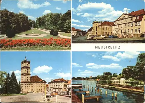 Neustrelitz Stadtpark Rathaus Markt Stadtkirche Kat. Neustrelitz