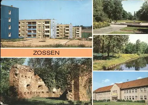 Zossen Neubauten Burgruine Stadtpark Nottekanal Kat. Zossen