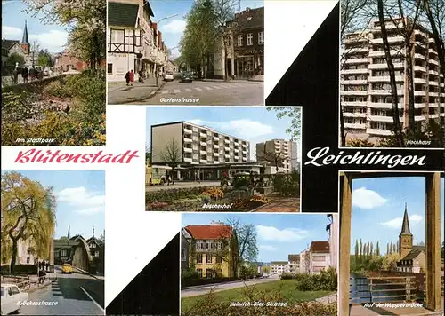 Leichlingen Rheinland Hochhaus Wupperbruecke Heinrich-Gier-Strasse Kat. Leichlingen (Rheinland)