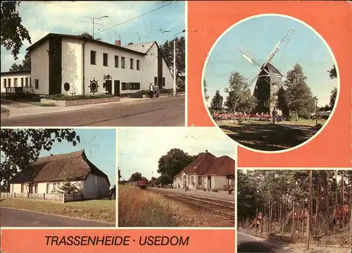 Trassenheide Usedom Muehle Gaststaette Seeklause Bahnhof Kat. Trassenheide