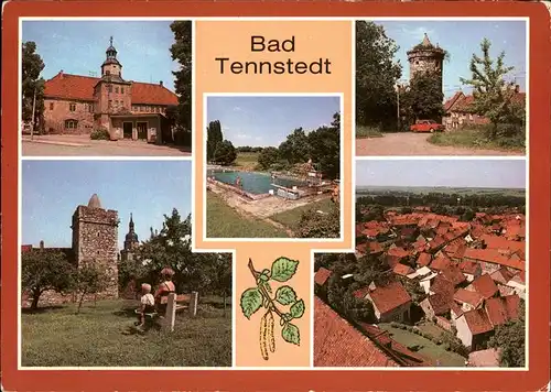 Bad Tennstedt Rathaus Bad Pulverturm Kirchturm Kat. Bad Tennstedt