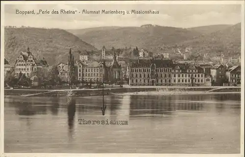 Boppard Rhein Perle des Rheins Theresiahum Missionshaus Alumnat Marinberg Kat. Boppard