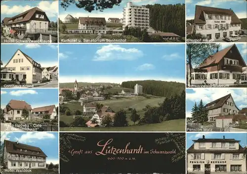 Luetzenhardt Schwarzwald-Museum Berghof Gasthaus Hirsch Kat. Waldachtal