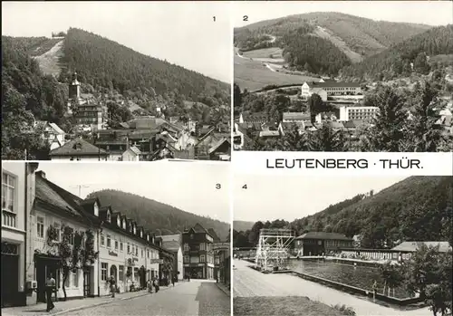 Leutenberg Thueringen Ernst-Thaelmann-Oberschule Freibad Kat. Leutenberg