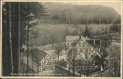 Neumuehle Vogtland Ferienheim Zeitzgrund Fachwerkhaus Kat. Burgstein Plauen