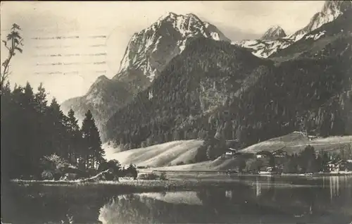 Hintersee Allgaeu  Kat. Immenstadt i.Allgaeu