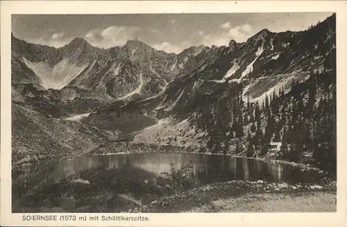 Soiernsee Schoettlkarspitze Kat. Mittenwald