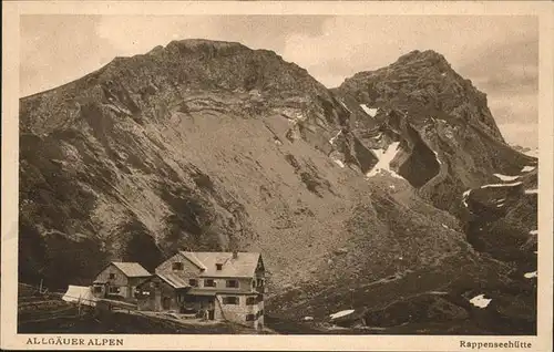 Rappenseehuette  Kat. Oberstdorf