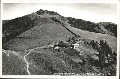 Wallberg Gipfel Unterkunftshaus Kat. Tegernsee