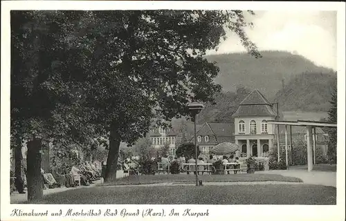 Bad Grund Harz Moorheilbad Kurpark Kat. Bad Grund (Harz)