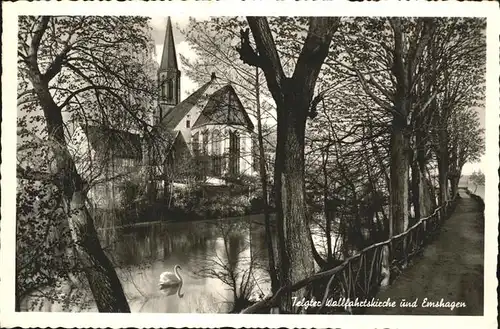 Telgte Warendorf Kirche Emshagen Schwan Kat. Telgte