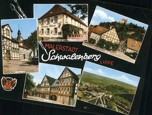 Schwalenberg Burg Rathaus Apotheke Kat. Schieder-Schwalenberg