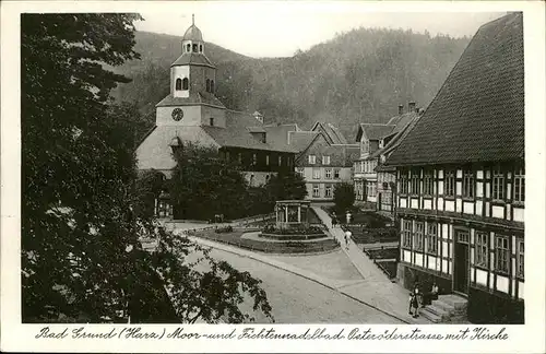 Bad Grund Harz Osteroederstrasse Kirche Kat. Bad Grund (Harz)