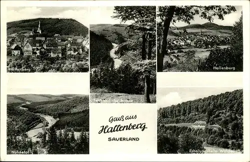 Hallenberg Erhloungsheim Waldesruh Nuhntal Kat. Hallenberg