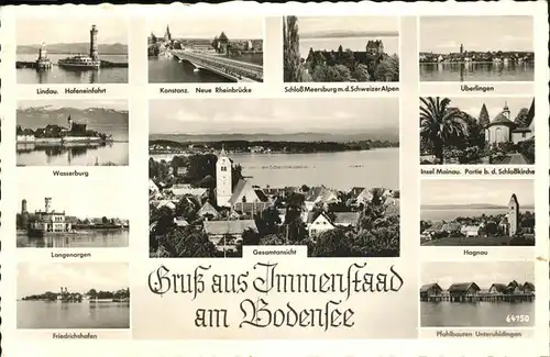 Immenstaad Bodensee Lindau Wasserburg Friedrichshafen Pfahlbauten Hagnau Schlosskirche Kat. Immenstaad am Bodensee