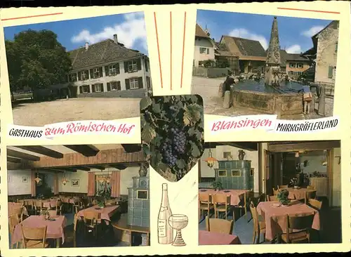 Blansingen Gasthaus zum Roemischen Hof Kat. Efringen-Kirchen