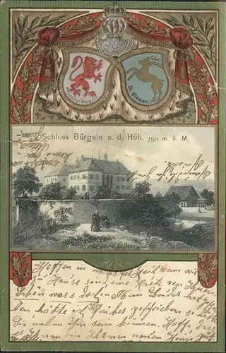 Schloss Buergeln Praegedruck Kat. Kandern