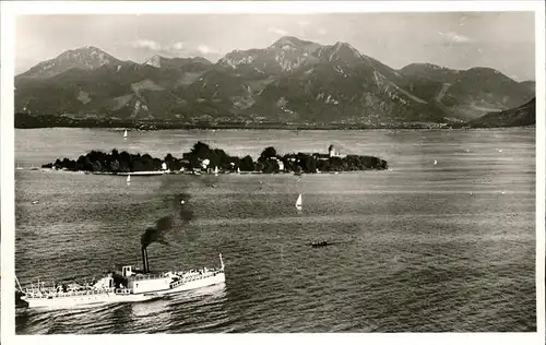 Fraueninsel Chiemsee Dampfschiff / Chiemsee /Rosenheim LKR