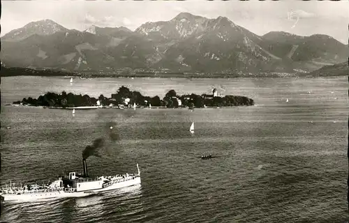 Fraueninsel Chiemsee Dampfschiff / Chiemsee /Rosenheim LKR