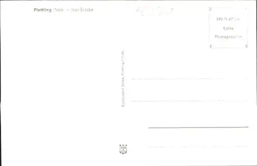 Plattling Isar Bayern Isar Bruecke / Plattling /Deggendorf LKR