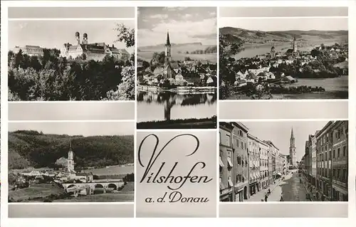 Vilshofen Donau Bruecke Kat. Vilshofen an der Donau
