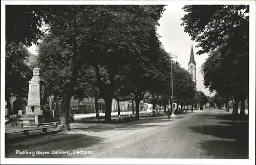 Plattling Isar Bayern Stadtplatz / Plattling /Deggendorf LKR