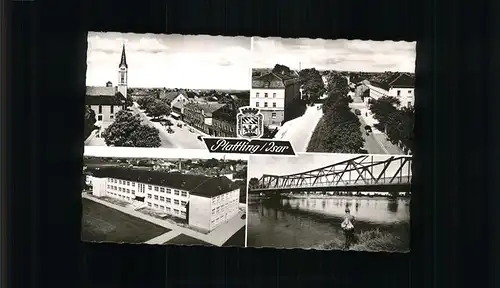 Plattling Isar Bayern Isar, Stadtwappen / Plattling /Deggendorf LKR