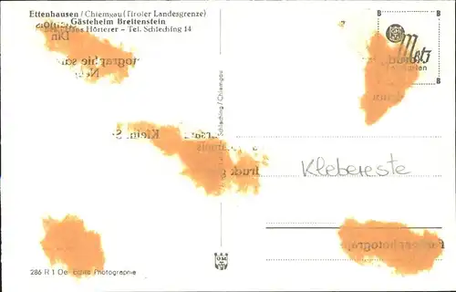 Ettenhausen Schleching Tiroler Landesgrenze Gaesteheim Breitenstein Kat. Schleching
