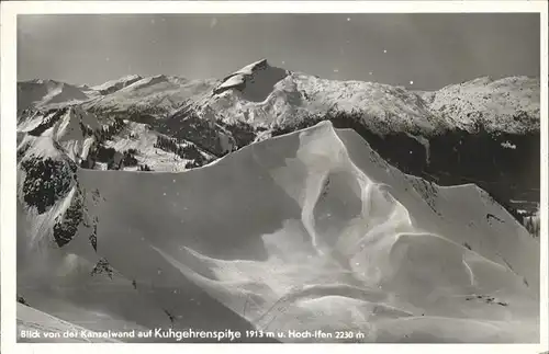 Kanzelwand Kuhgehrenspitze Hoch Ifen Kat. Oberstdorf