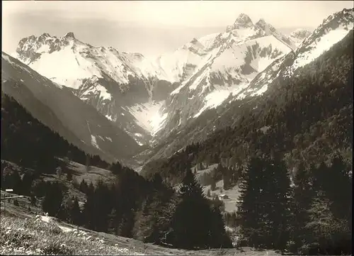 Spielmannsau Tal Kratzer Maedelegabelgruppe Kat. Oberstdorf