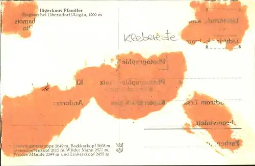 Birgsau Jaegerhaus Pfaudler Kat. Oberstdorf