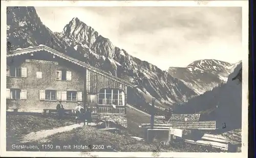 Hoefats Gerstuben Kat. Oberstdorf