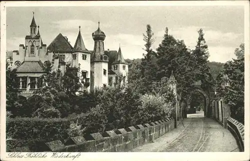 Wolfersdorf Berga Schloss froehliche Wiederkunft Kat. Berga Elster