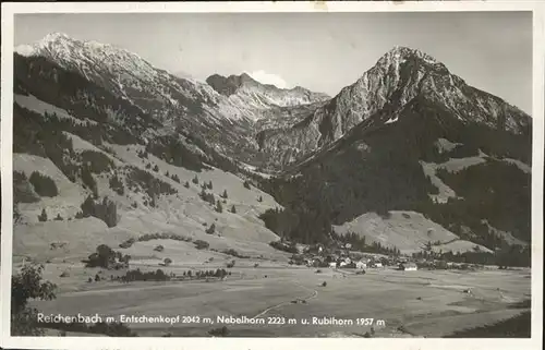 wz29270 Reichenbach Oberstdorf Entschenkopf Nebelhorn Rubihorn Kategorie. Oberstdorf Alte Ansichtskarten