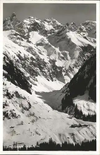 Einoedsbach Bergkette Kat. Oberstdorf