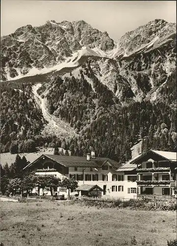 Birgsau Haeuser Bergkette Kat. Oberstdorf