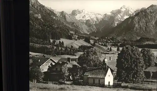 Rubi Haeuser Bergpanorama Kat. Oberstdorf