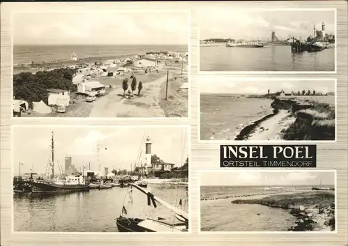 Timmendorf Insel Poel Ansichten Schiffe Strand Leuchtturm Kat. Insel Poel