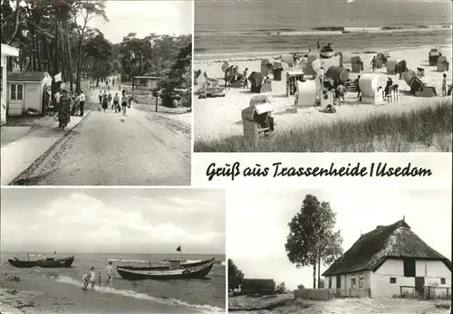 Trassenheide Strand Boote Kinder Kat. Trassenheide