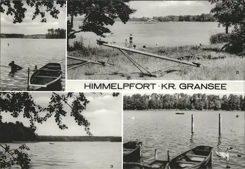 Himmelpfort See Baden Boote Kat. Fuerstenberg