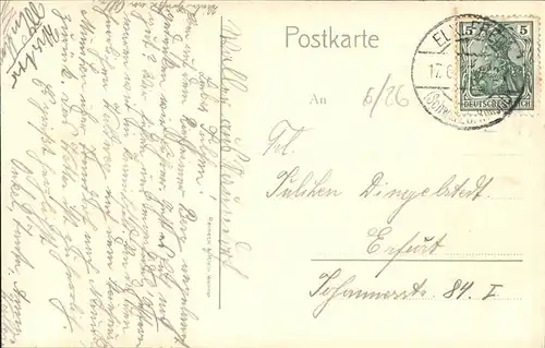 Riechheimer-Berg Thueringer Bauernhaus Frau Kind Kat. Erfurt