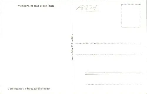 Staudach-Egerndach Vorderalm Hochfelln Skifahrerin Kat. Staudach-Egerndach