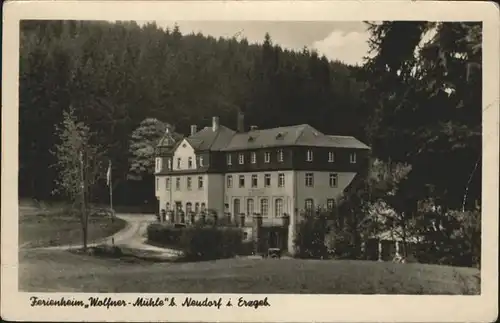 Neudorf Erzgebirge Ferienheim Wolfnermuehle Kat. Oberwiesenthal