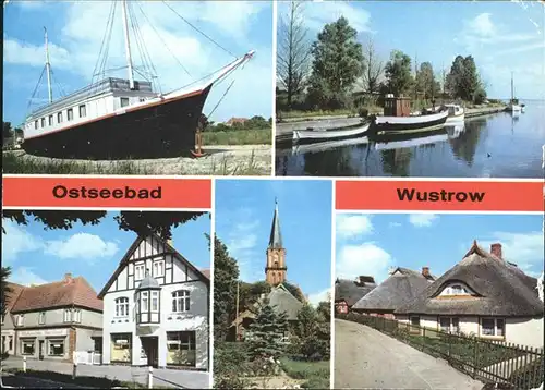 Wustrow Ostseebad Hafen Betriebsferienheim Plamag-Plauen Neue Strasse Kat. Ostseebad Wustrow