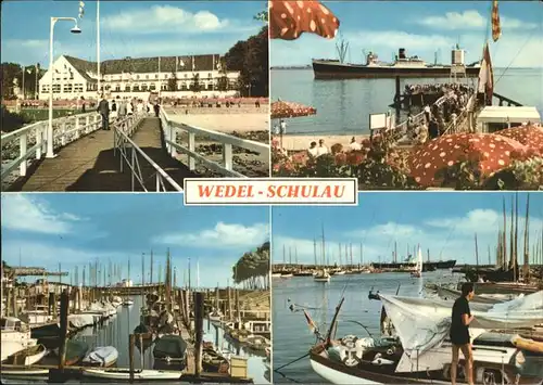 Schulau Wedel Hafen Schiff Kat. Wedel