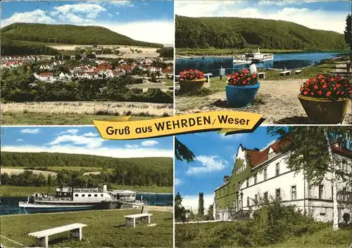 Wehrden Weser Schiff Kat. Beverungen