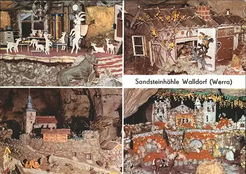 Walldorf Baden Werra Sandsteinhoehle Maerchen- u. Sagenhoehle Kat. Walldorf