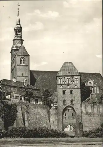 Tangermuende Rosspforte St. Stephans-Kirche Kat. Tangermuende