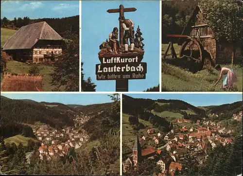 Lauterbach Schwarzwald Luftkurort Feld Schwarzwaldhaus Kat. Lauterbach